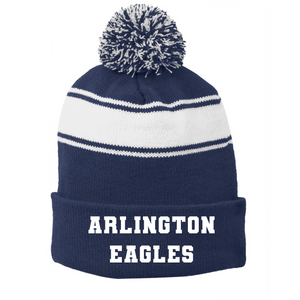 Arlington Eagles Blue Pom Beanie