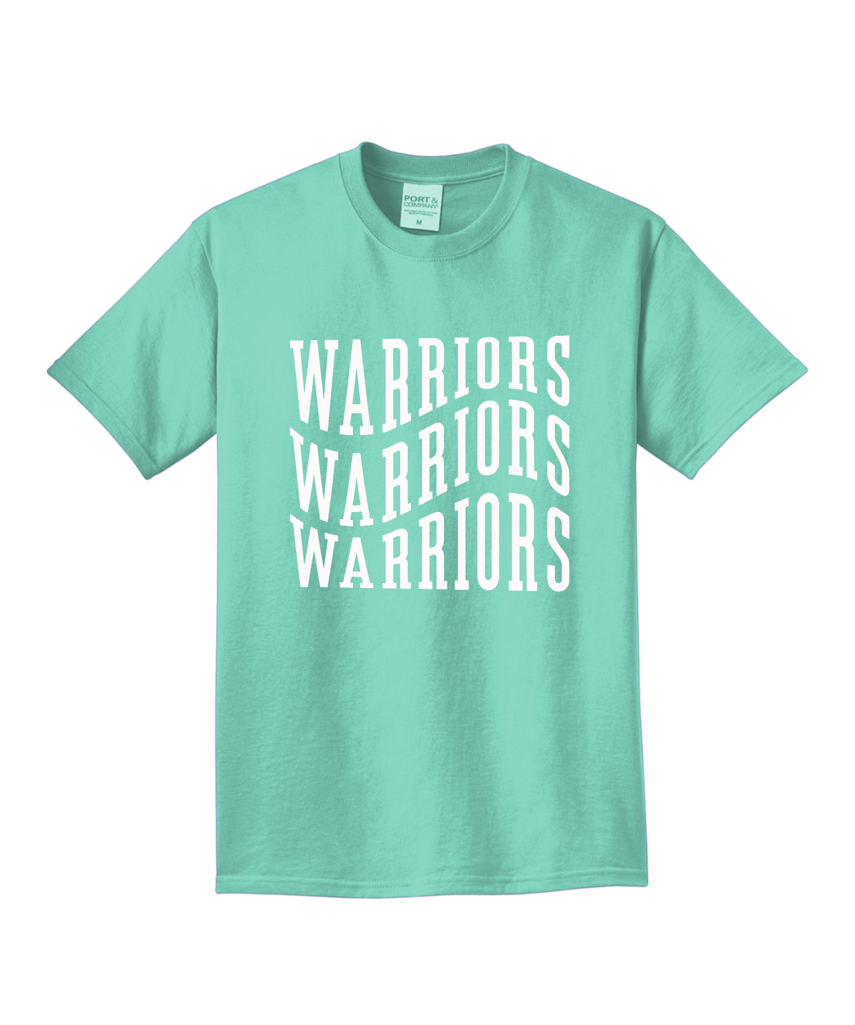 Triple warriors on Beach-dyed Tee