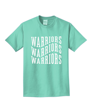 Triple warriors on Beach-dyed Tee